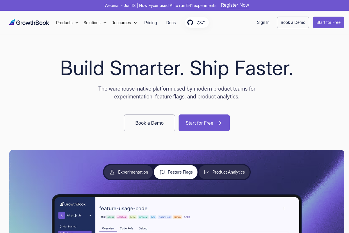 GrowthBook screenshot