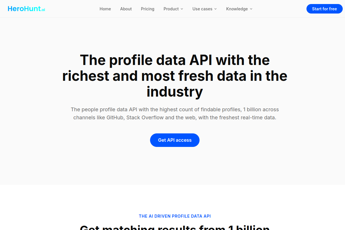 HeroHunt People Search preview