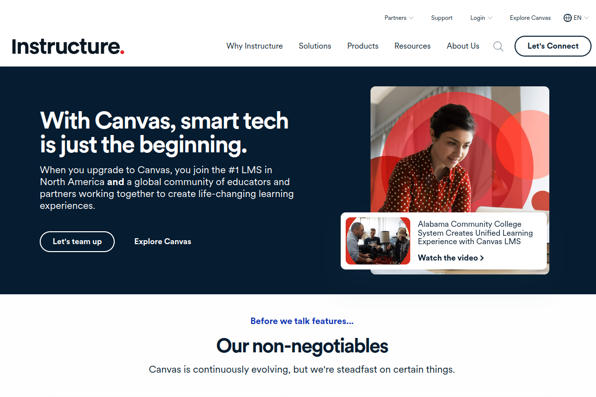 Canvas LMS screenshot