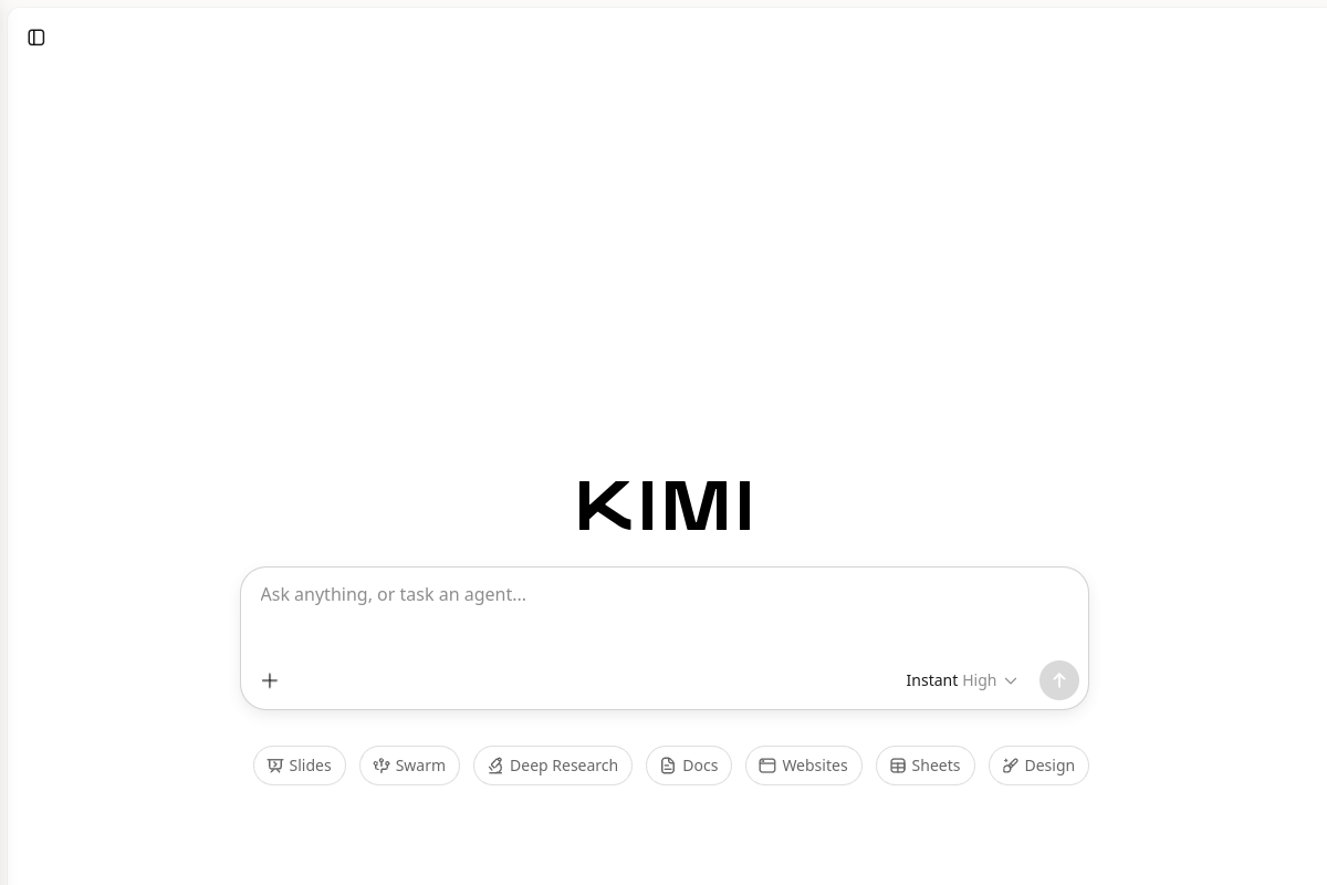 Kimi website screenshot 1
