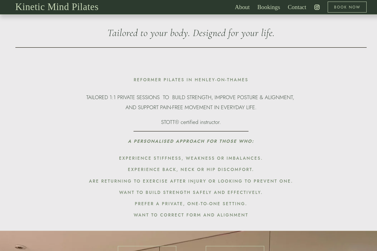 Inside Kinetic Mind Pilates