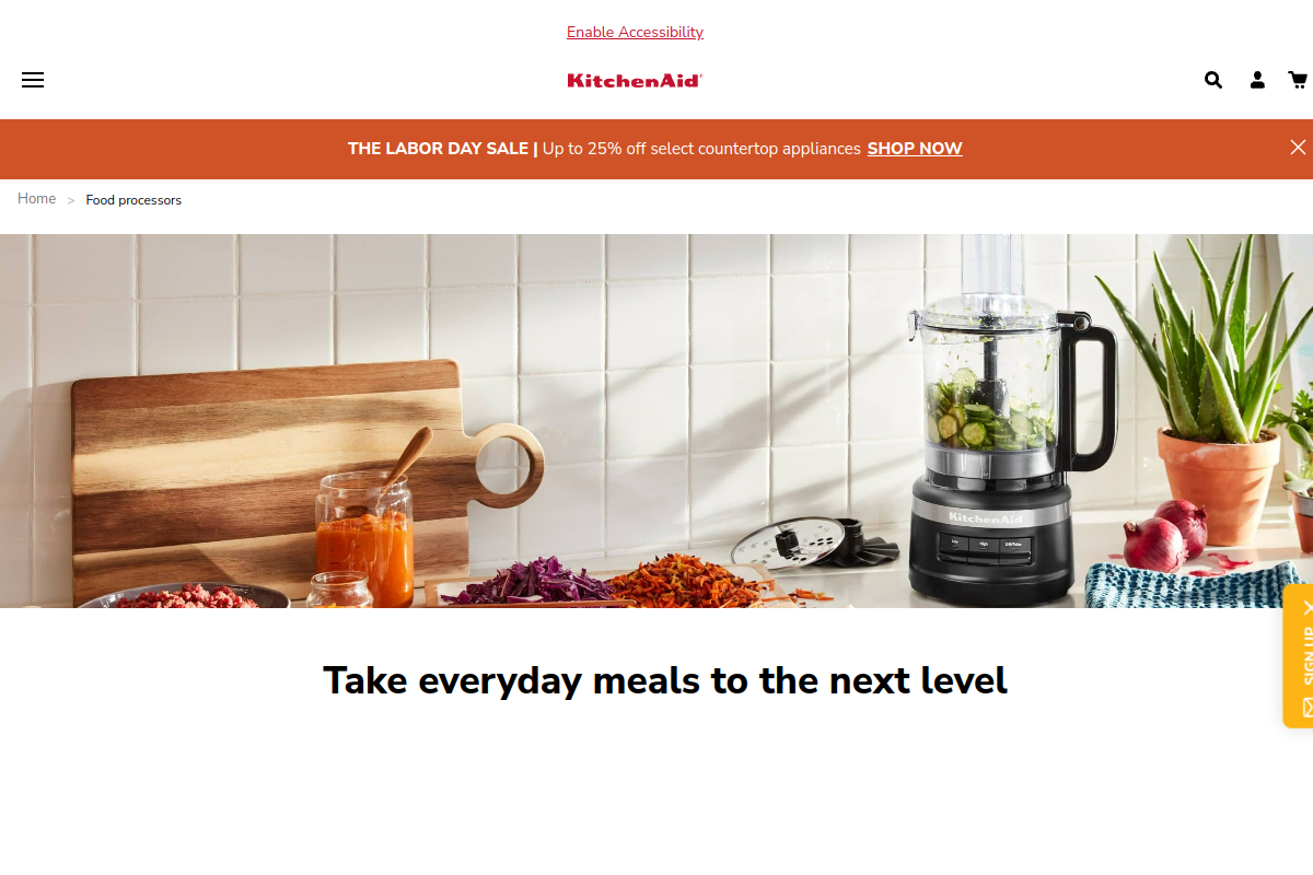 KitchenAid food processors