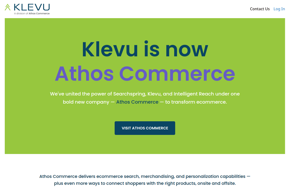 Klevu screenshot