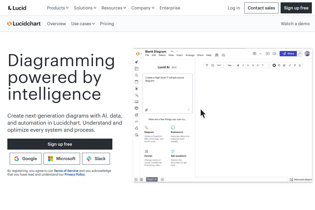 Lucidchart screenshot