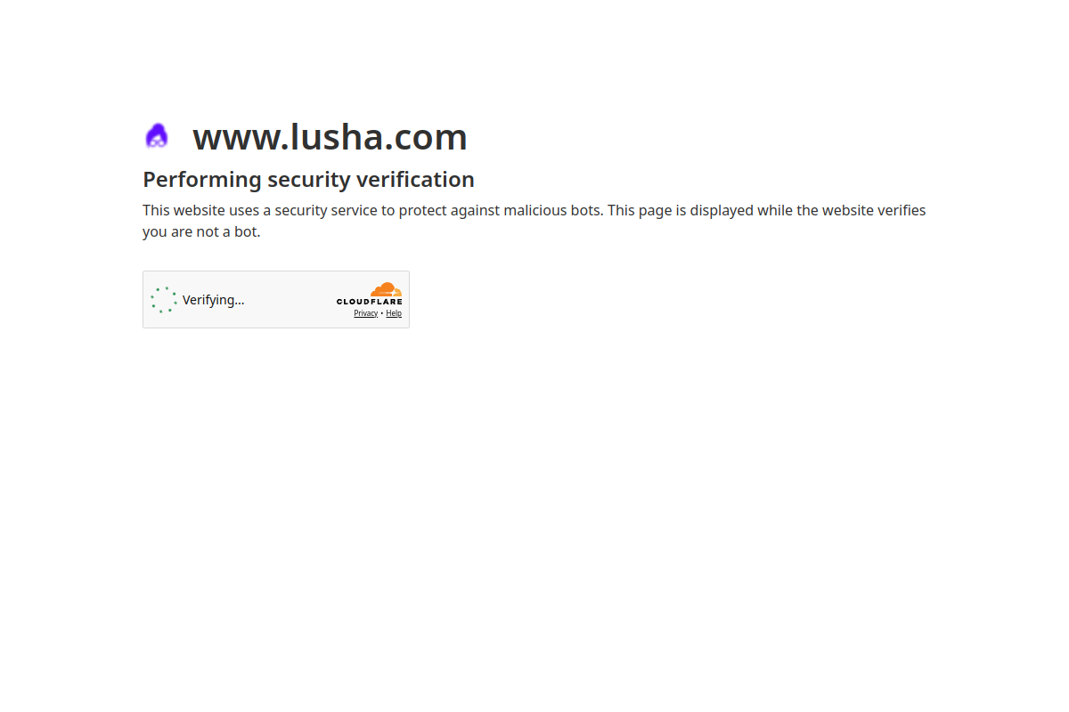 Lusha screenshot