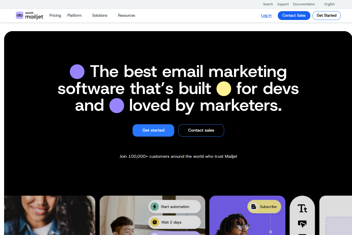 Mailjet screenshot
