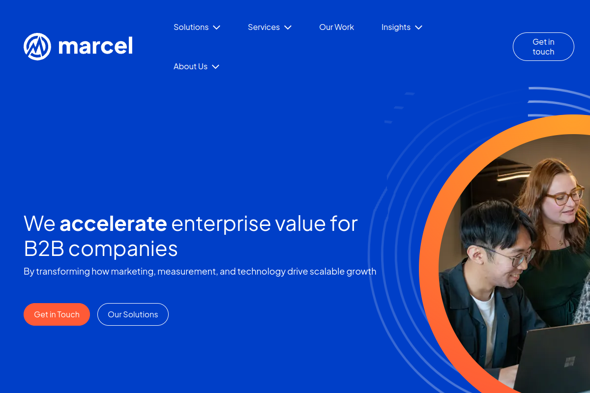 Agency website screenshot