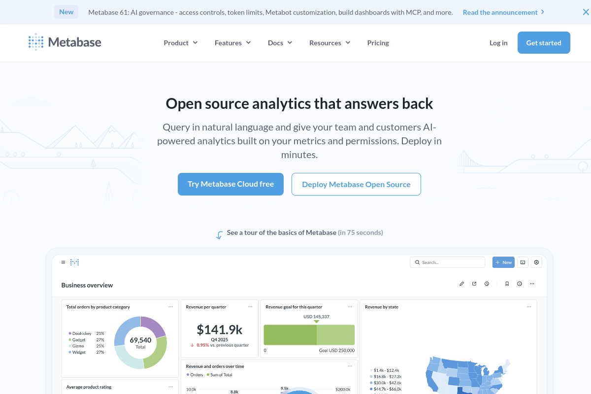 Metabase screenshot
