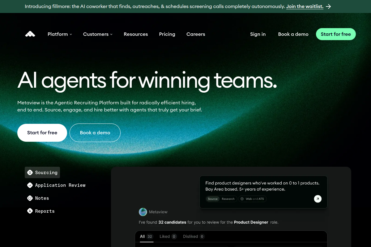 Metaview screenshot
