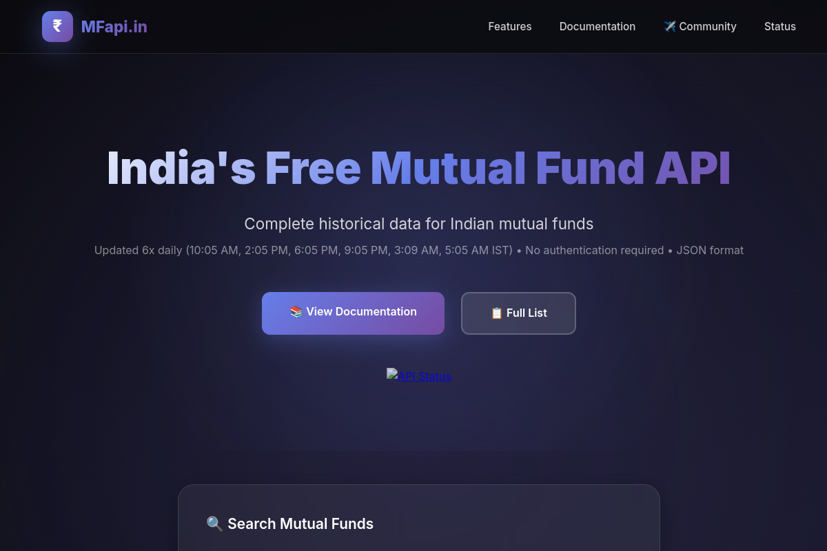 Indian Mutual Fund preview