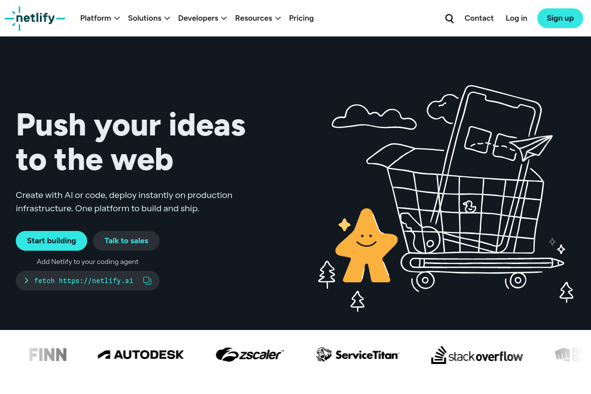 Netlify screenshot