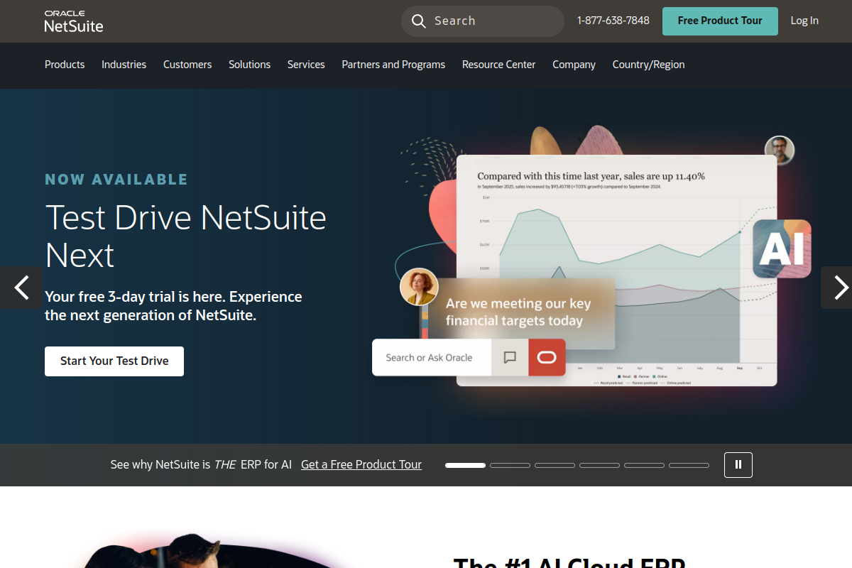 Oracle NetSuite screenshot