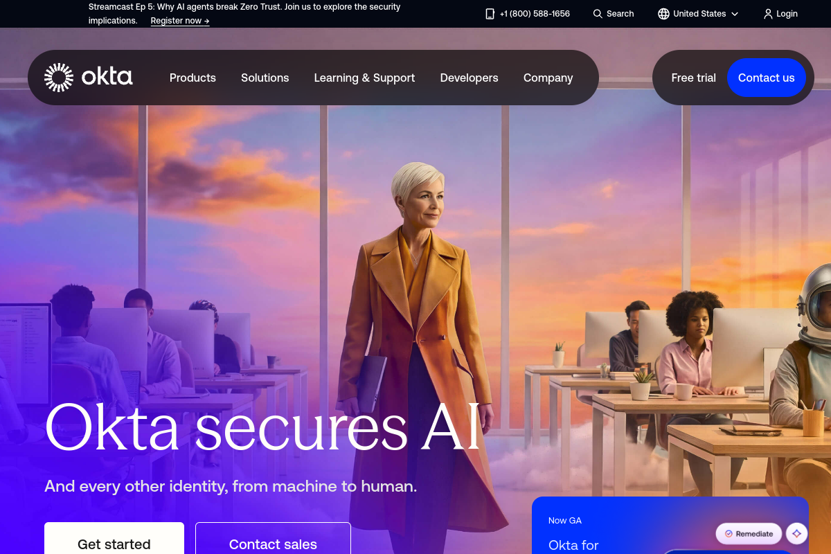 Okta screenshot