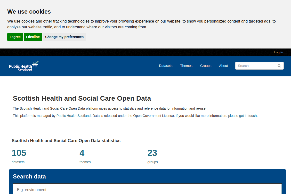 Open Data NHS Scotland preview