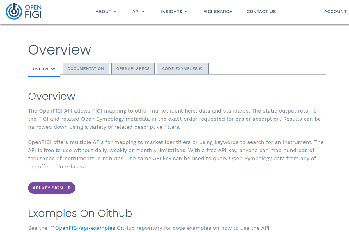 OpenFIGI preview