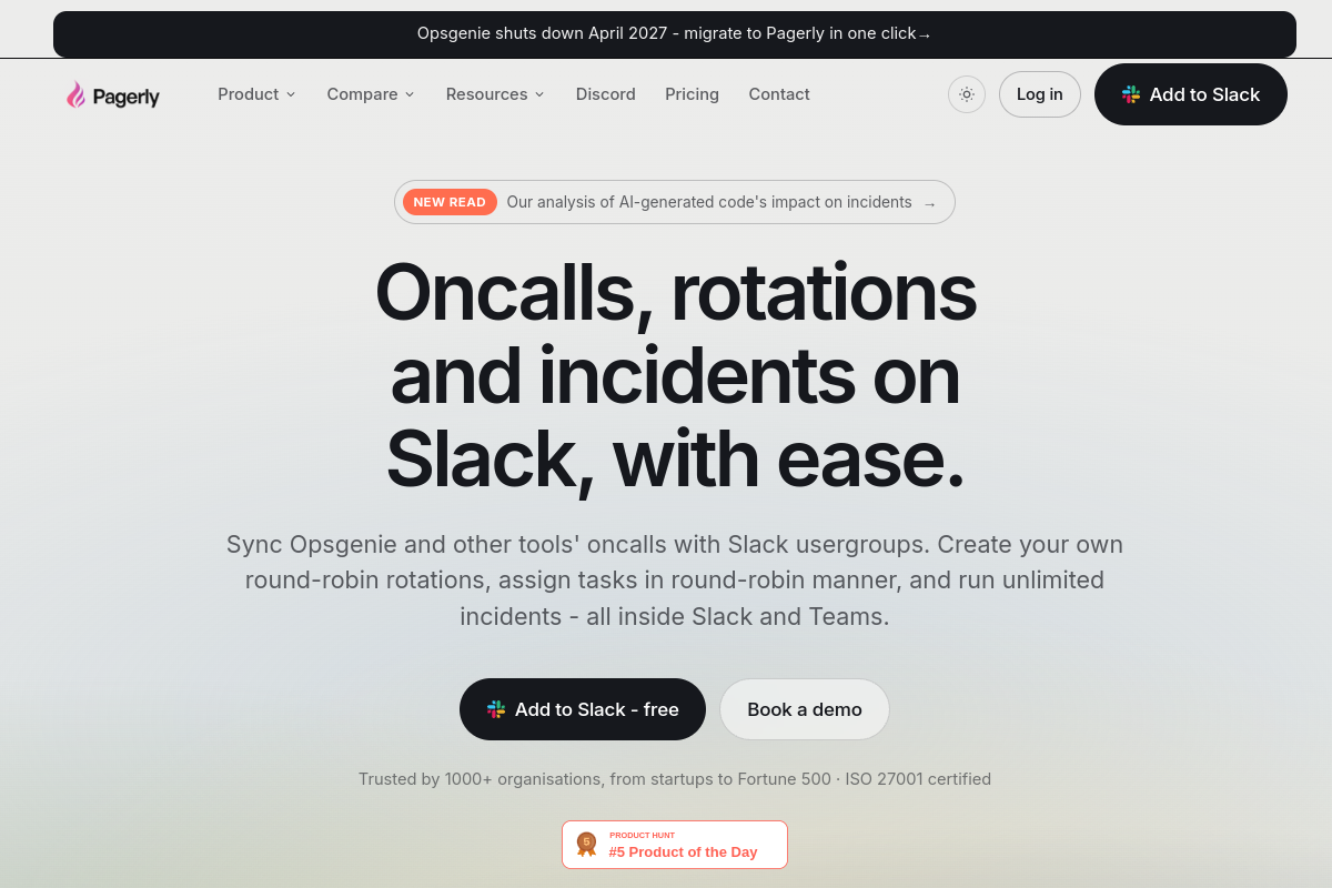 Pagerly website screenshot 1