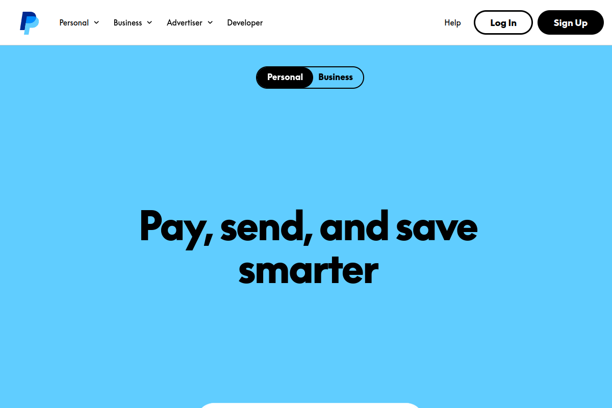 PayPal screenshot