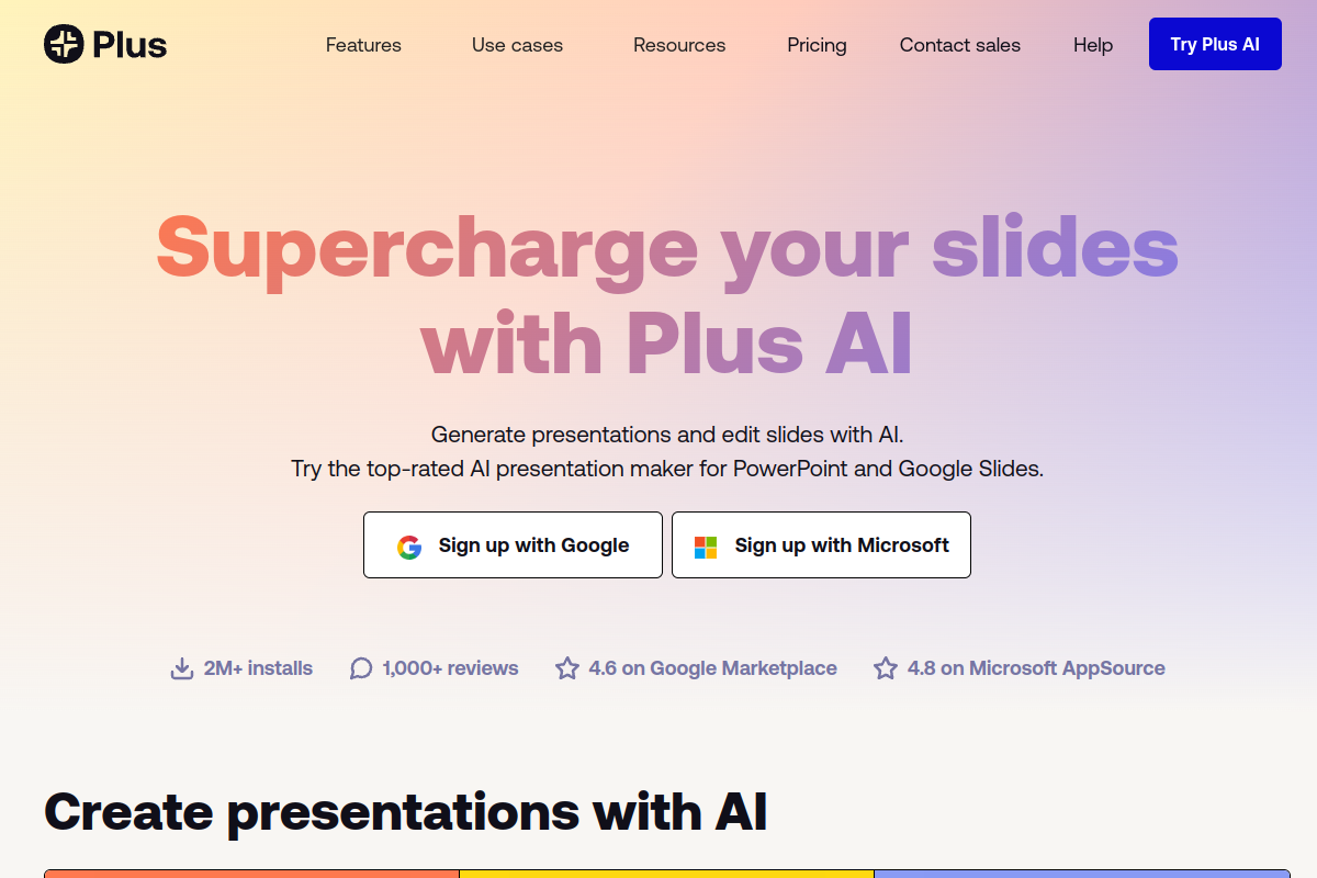 Plus AI screenshot