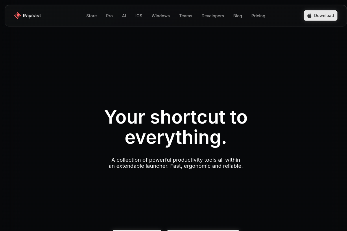 Raycast screenshot