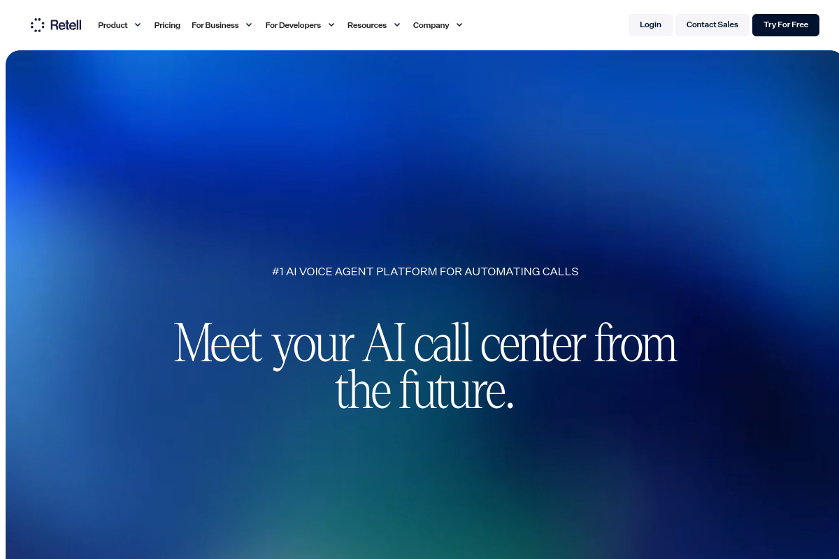 Retell AI screenshot