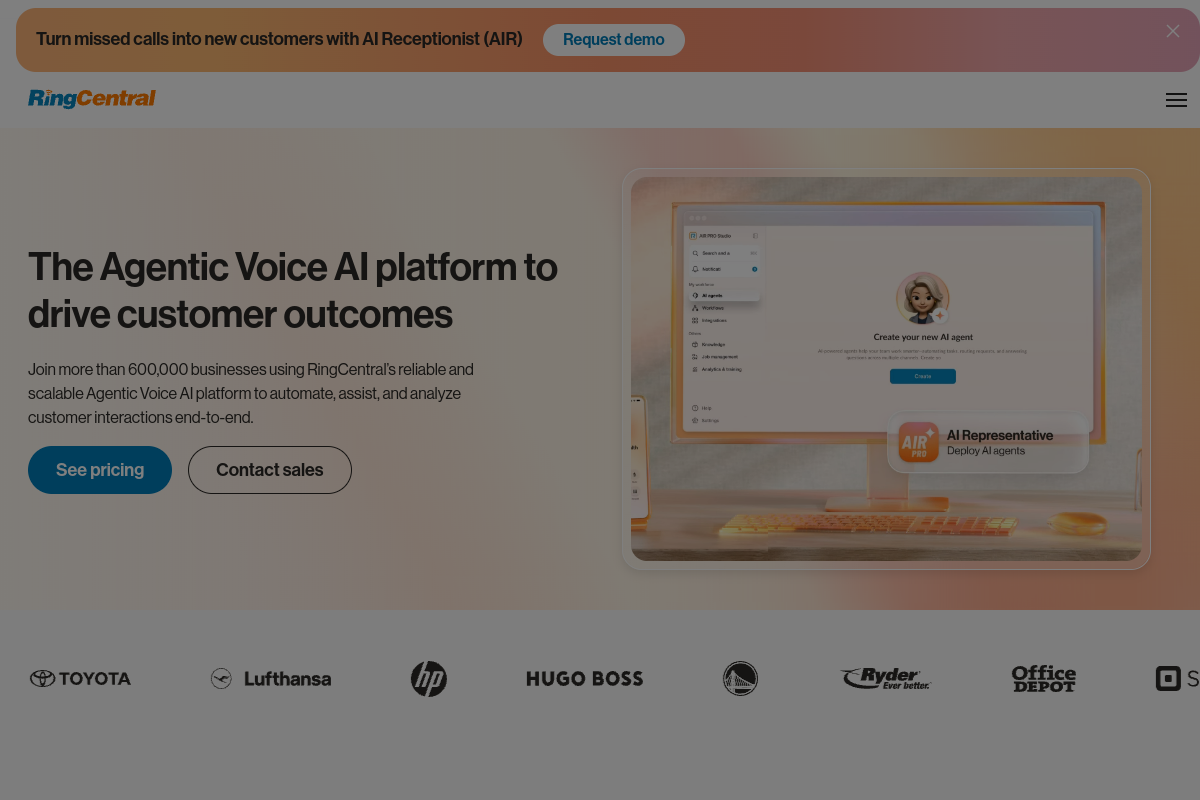 RingCentral screenshot