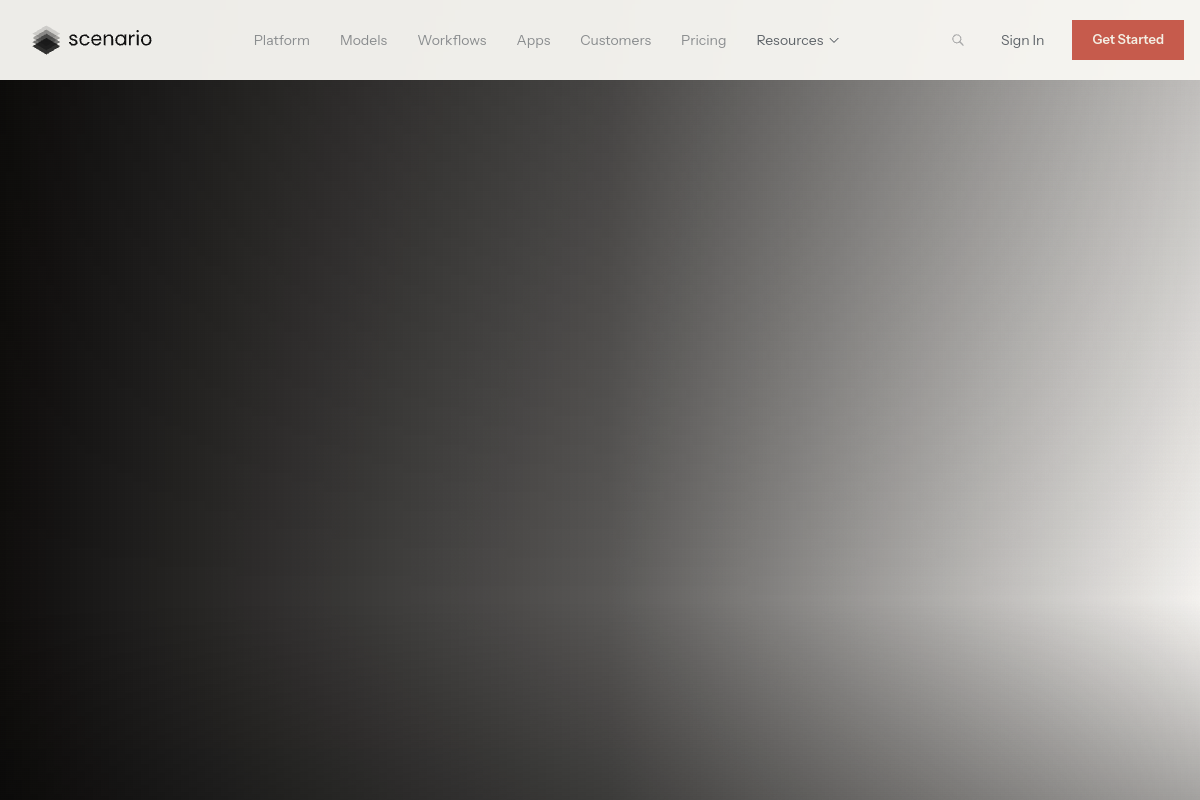 Scenario website screenshot 1