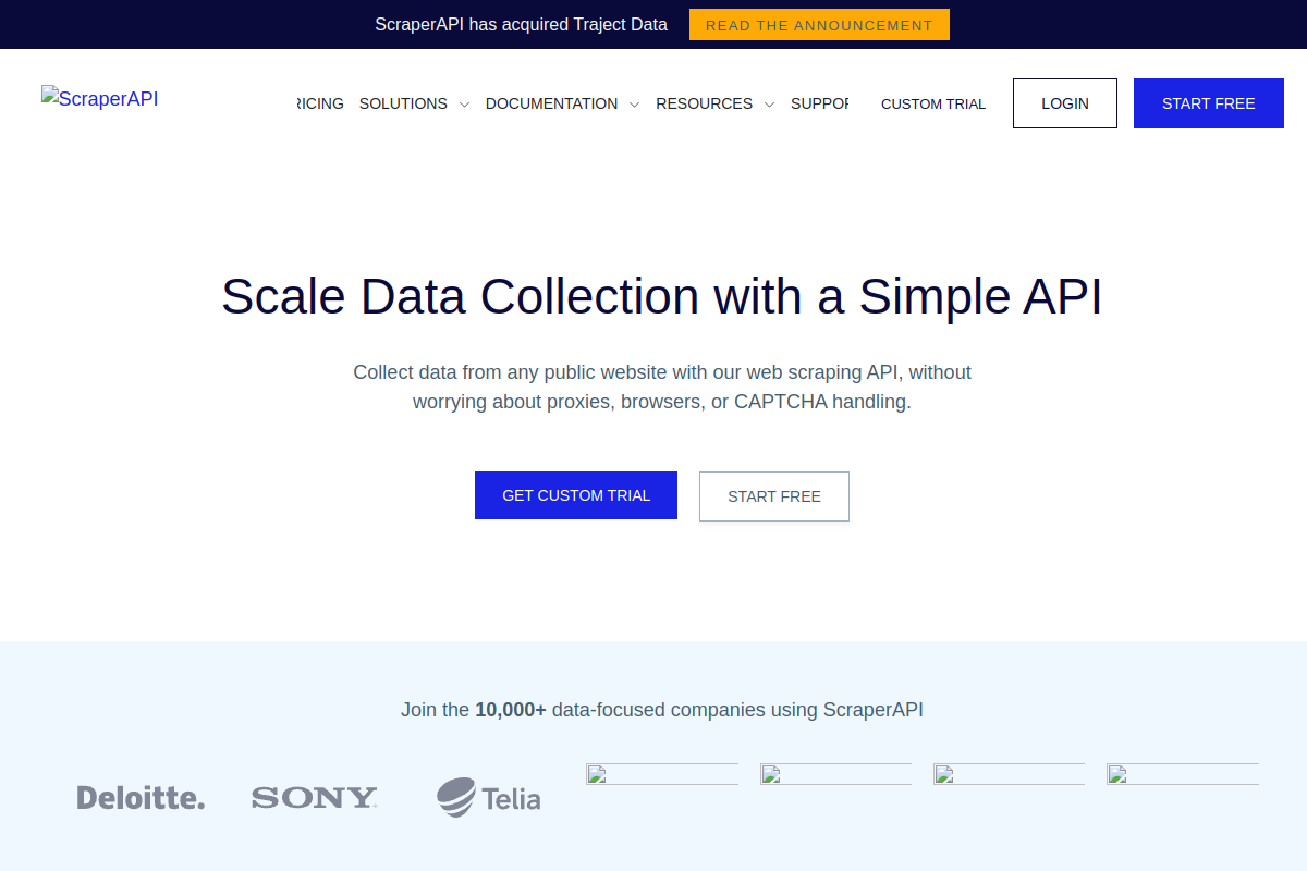 ScraperApi preview