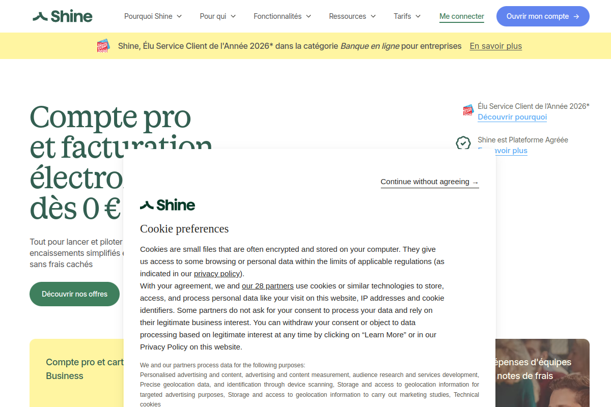 Shine screenshot
