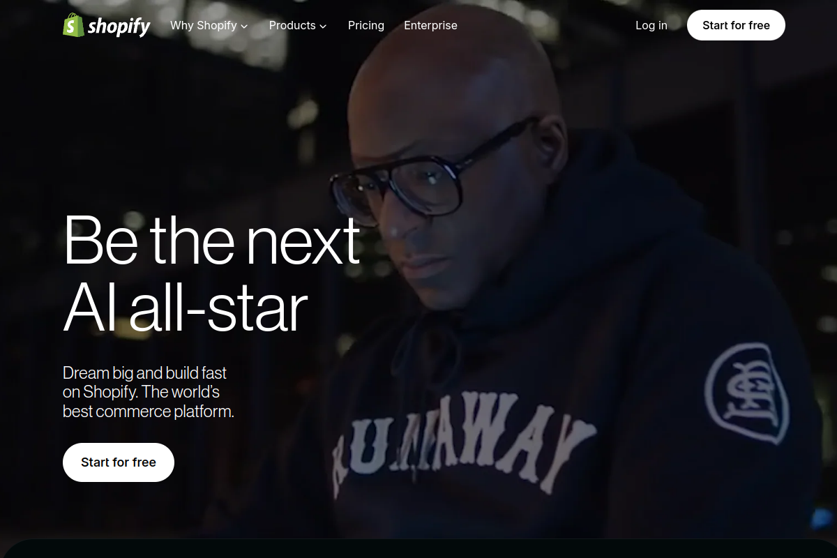Shopify screenshot