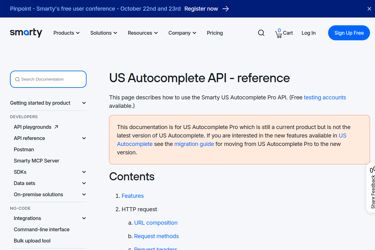 US Autocomplete preview