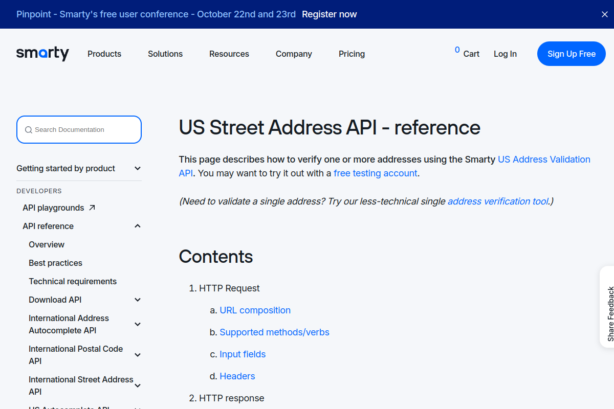 US Street Address preview