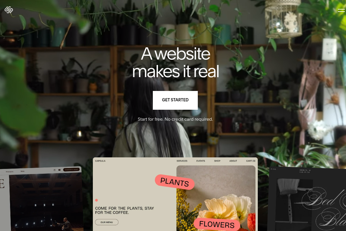 Squarespace screenshot