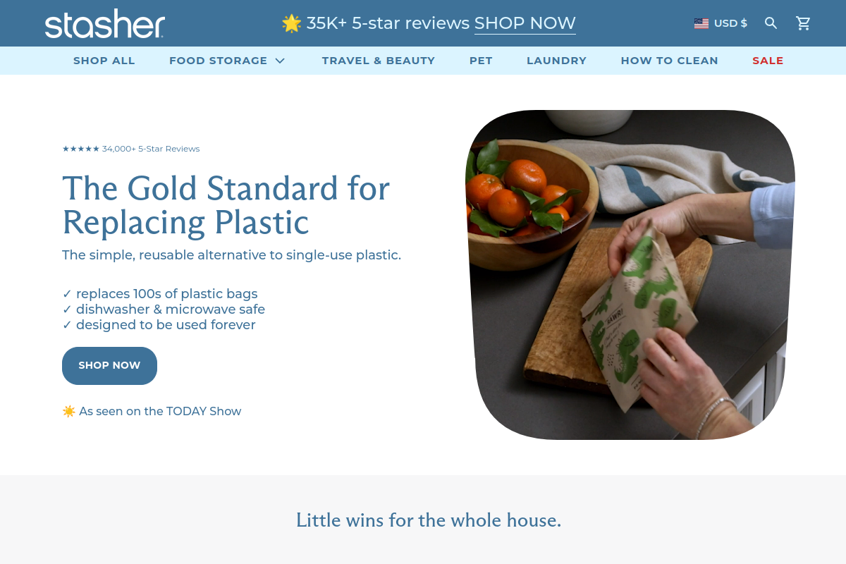 Stasher reusable bags