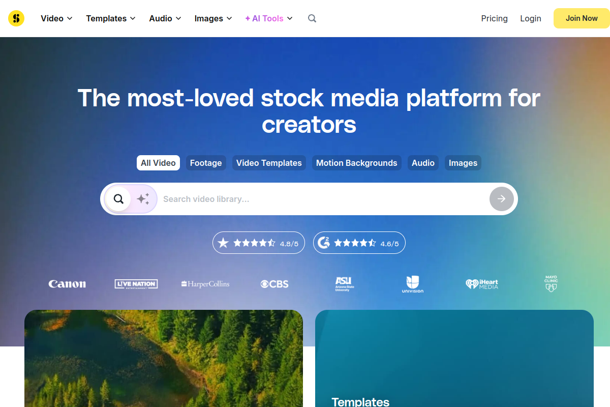 Storyblocks screenshot