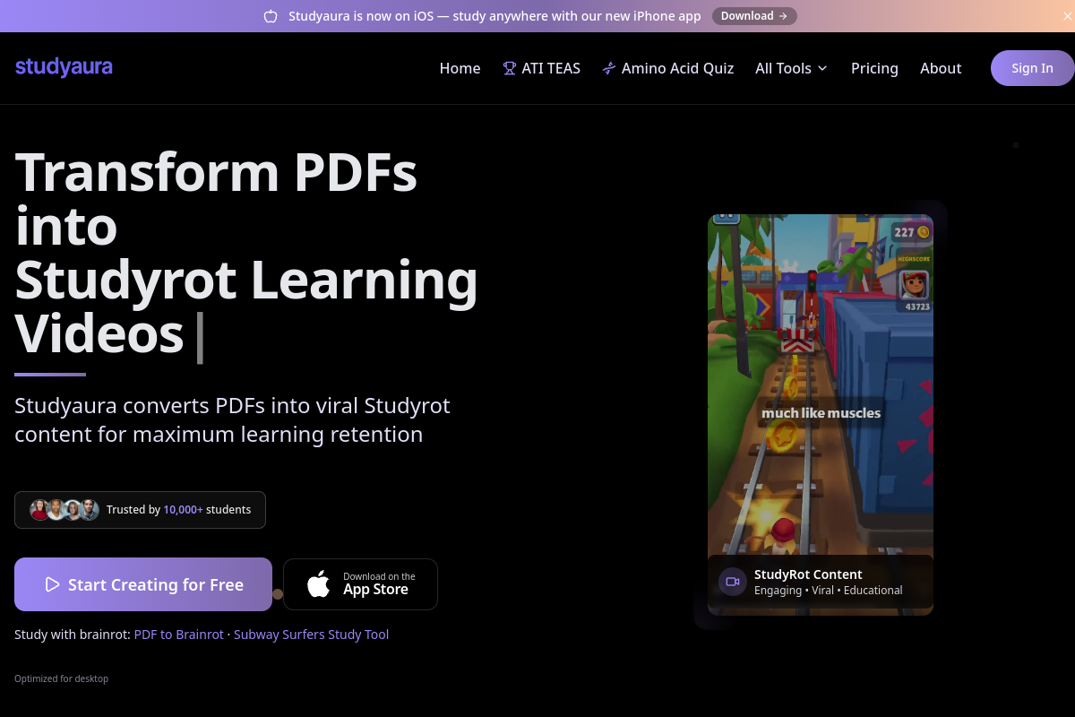Studyaura.app preview