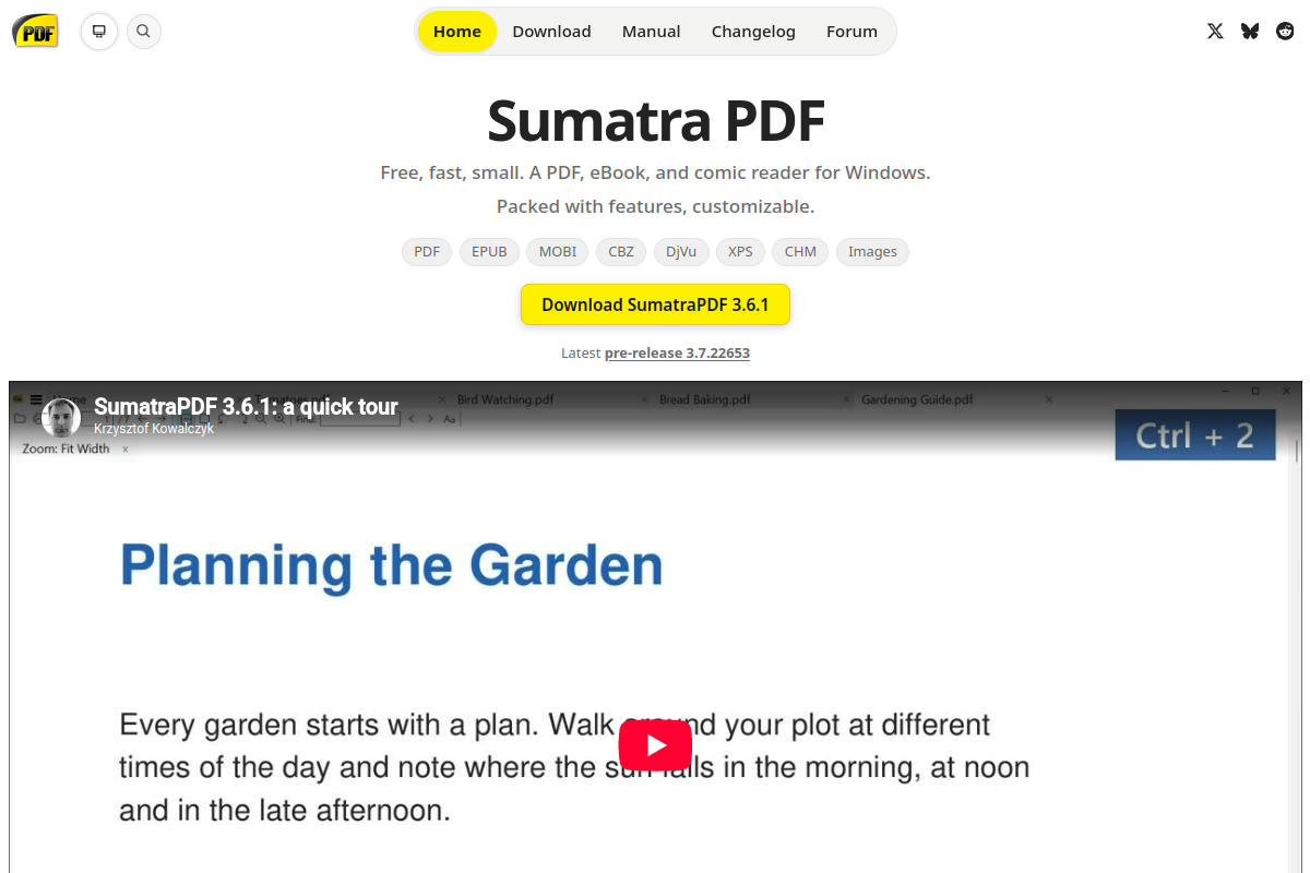 SumatraPDF preview