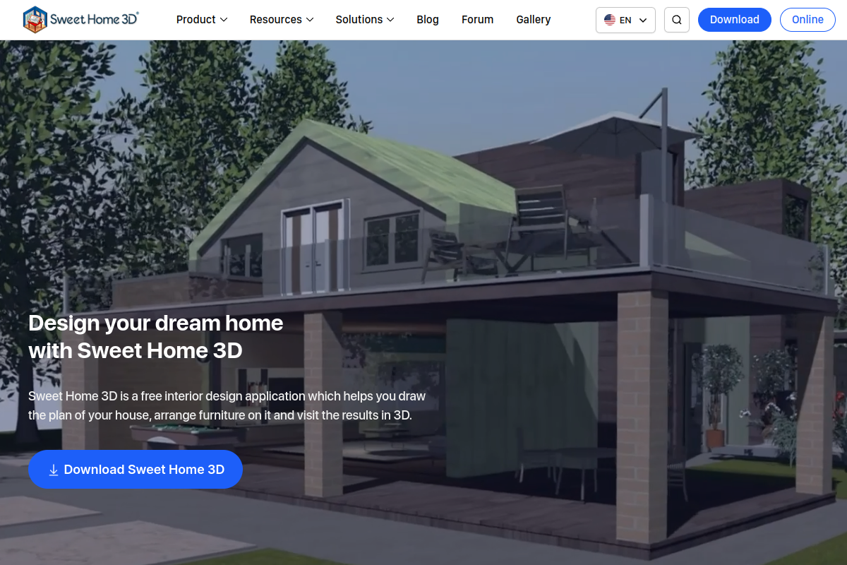 Sweet Home 3D screenshot