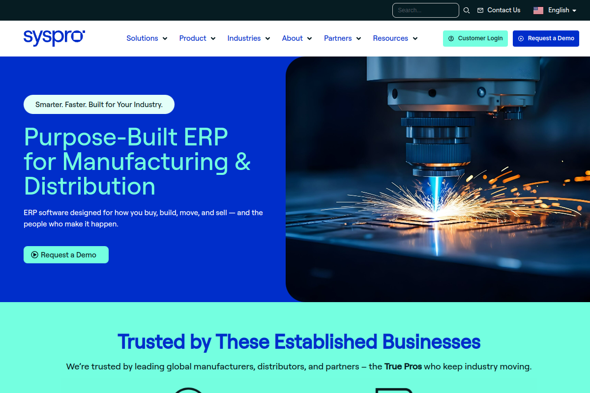 SYSPRO screenshot