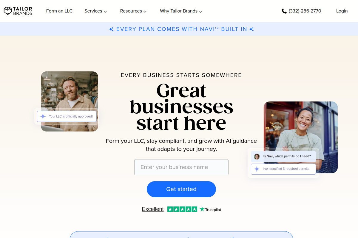 Tailor Brands screenshot