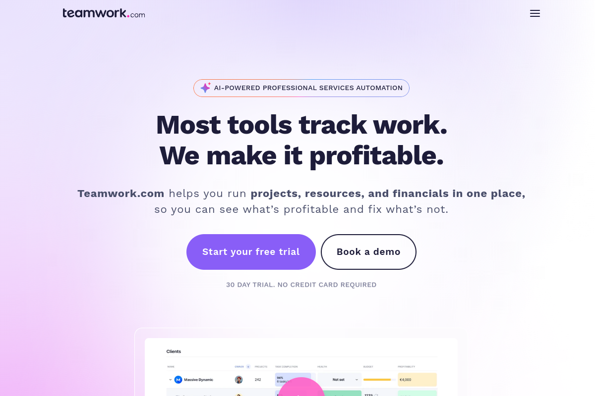 Teamwork.com screenshot