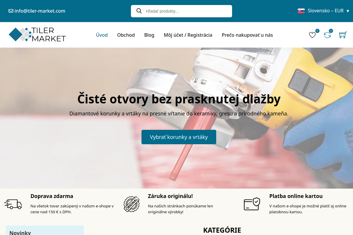 Náhľad e-shopu Tiler-market