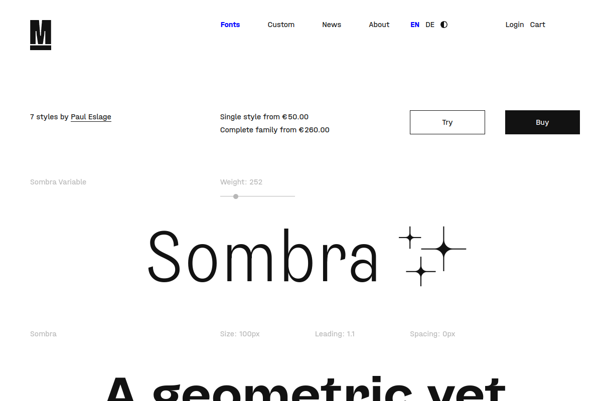 screenshot of Sombra