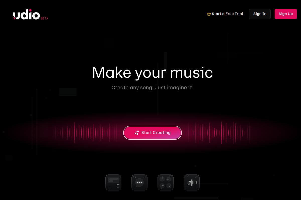 Udio screenshot