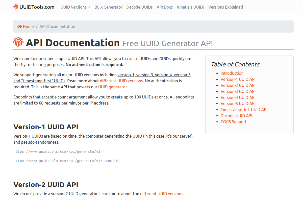 UUID Generator preview
