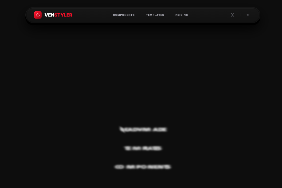 VENSTYLER | Your Ready Made and Premium Component and Templates