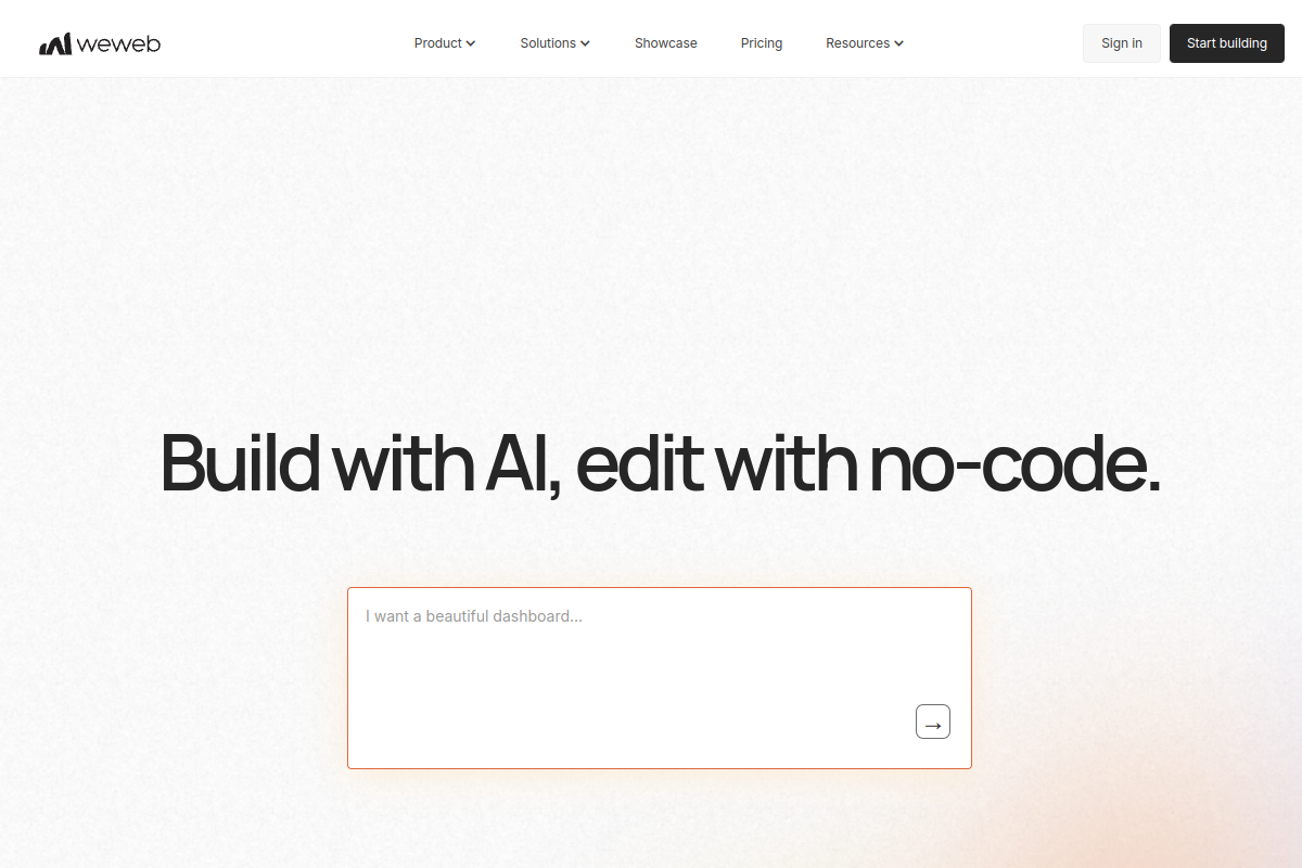 WeWeb screenshot