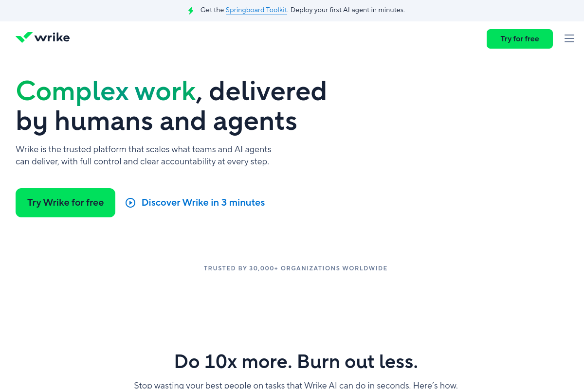 Wrike screenshot