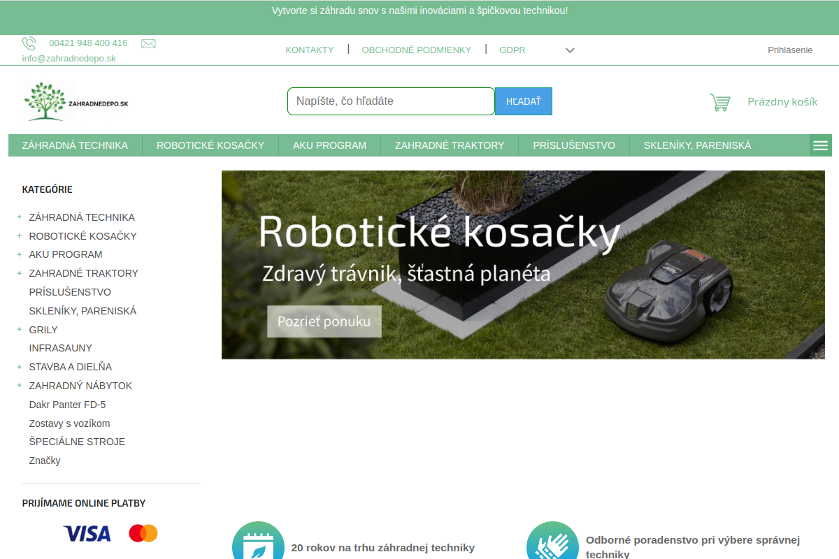 Náhľad e-shopu Zahradnedepo.sk