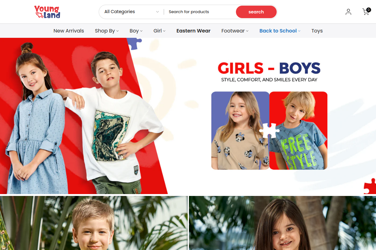 Young Land website