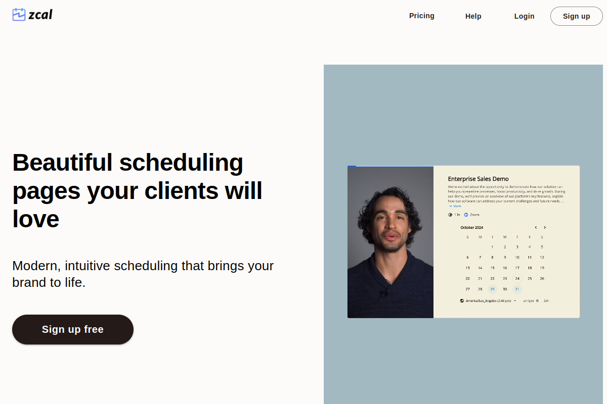 Zcal screenshot
